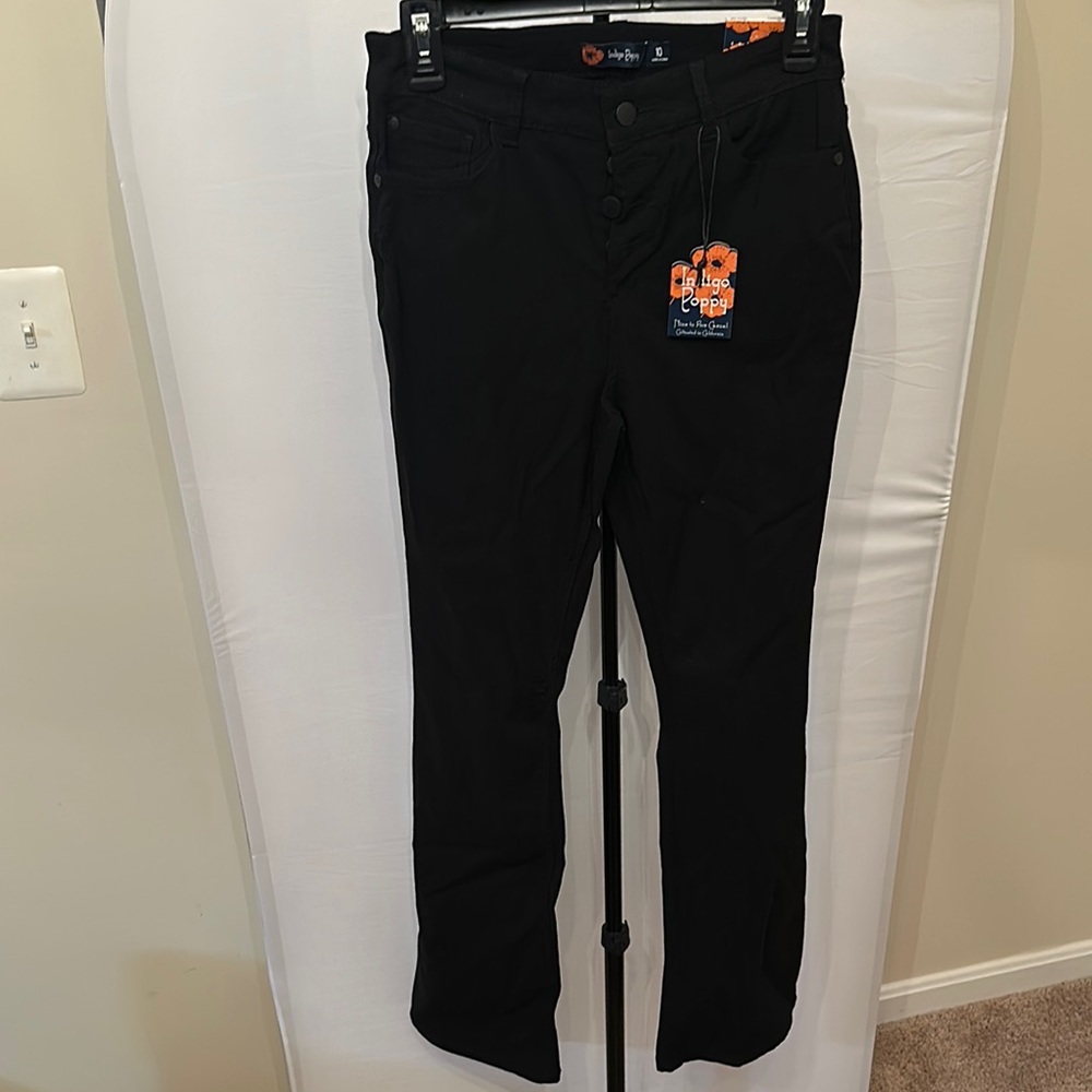 Black Superdry Button-Fly Jeans